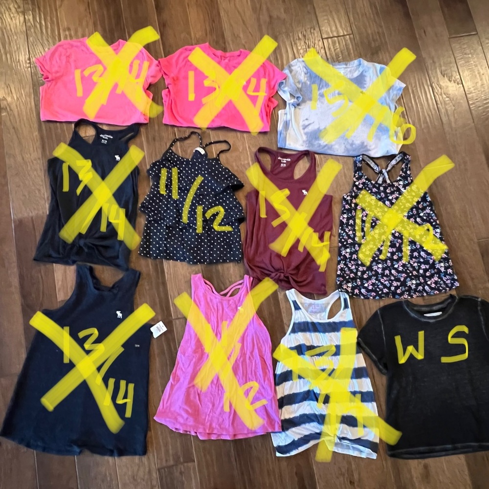 Girl’s Abercrombie and Fitch T-Shirts and Tank Tops